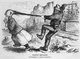 USA / China: 'Pacific Chivalry: Encouragement to Chinese Immigration'. Satirical comment on Chinese migration to California, Thomas Nast, <i>Harper's Weekly</i>, 7 August 1869